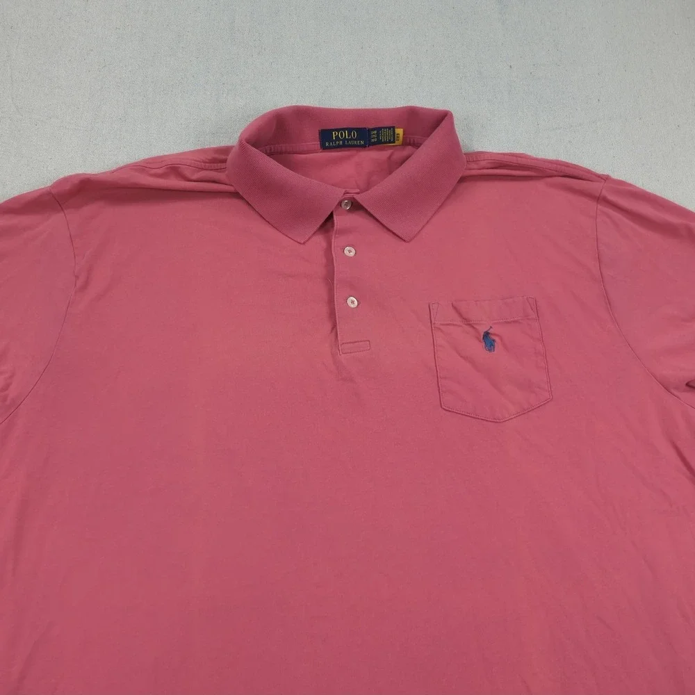 Polo Ralph Lauren Shirt Mens 3XLB Pink Office Causal Preppy